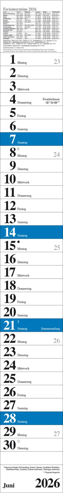 Bild: 9783731884859 | Streifenplaner Praktika Blau 2026 | Verlag Korsch | Kalender | 12 S.