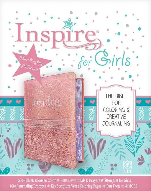 Cover: 9781496454959 | Inspire Bible for Girls NLT (Leatherlike, Pink) | Buch | Englisch
