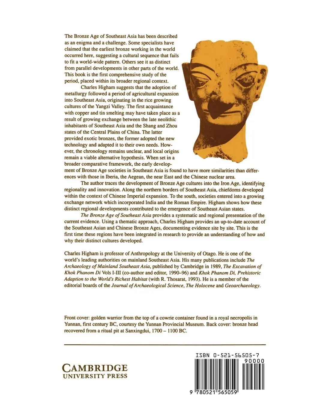 Rückseite: 9780521565059 | The Bronze Age of Southeast Asia | Charles Higham | Taschenbuch | 1996