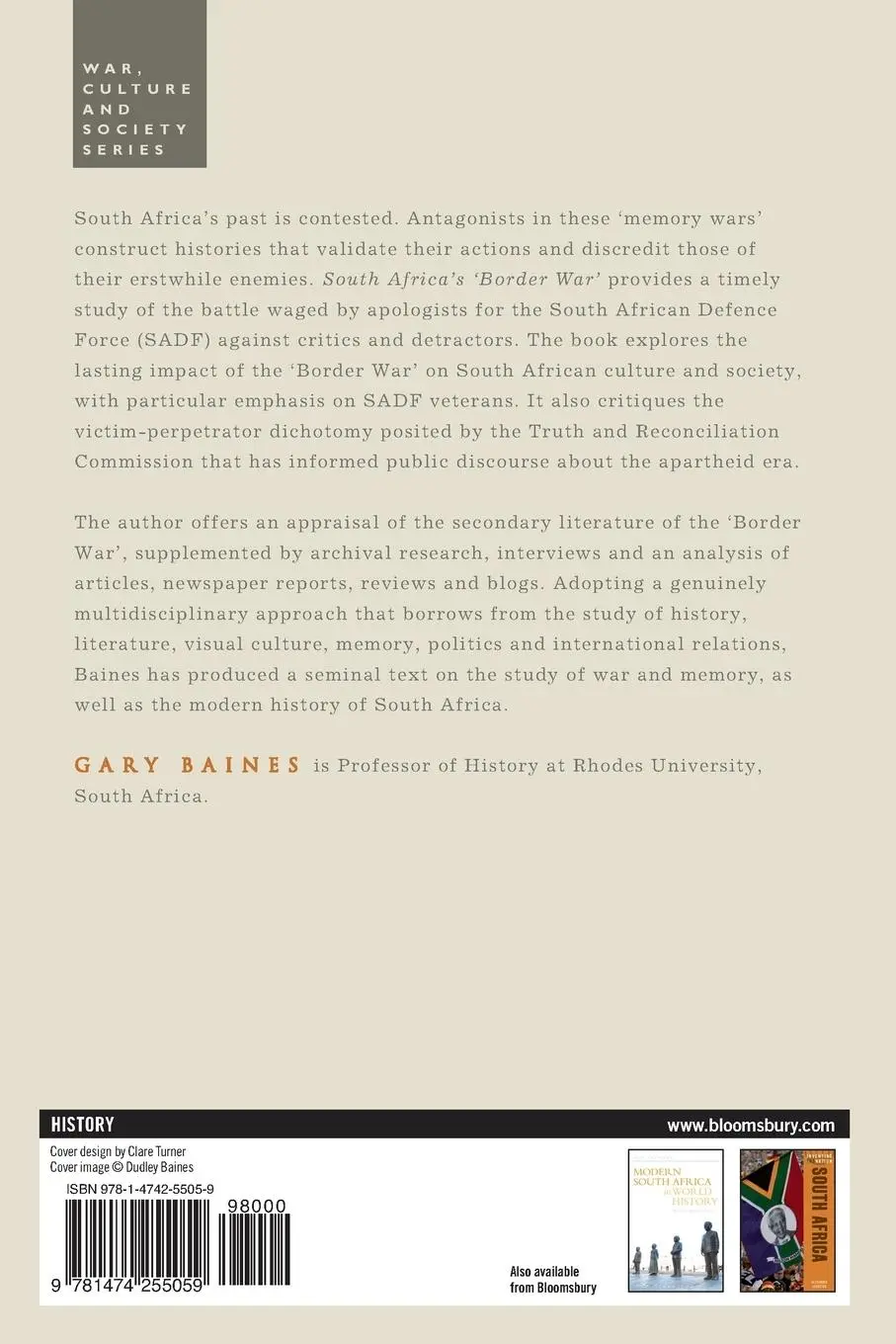 Rückseite: 9781474255059 | South Africa's 'Border War' | Gary Baines | Taschenbuch | Englisch