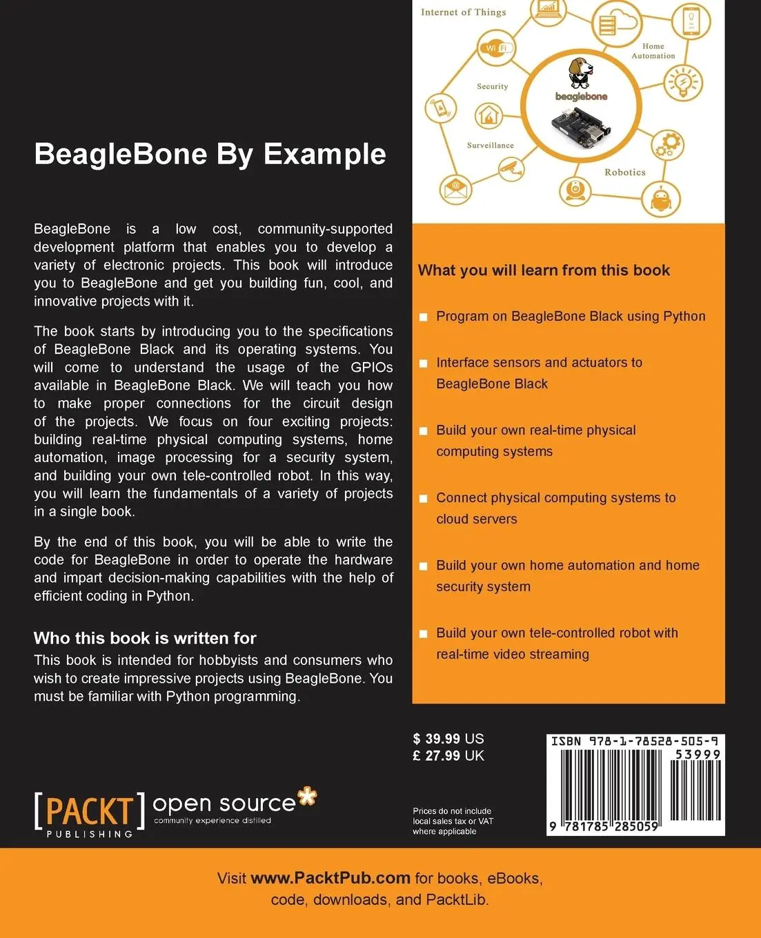Rückseite: 9781785285059 | BeagleBone By Example | Jayakarthigeyan Prabakar | Taschenbuch | 2016