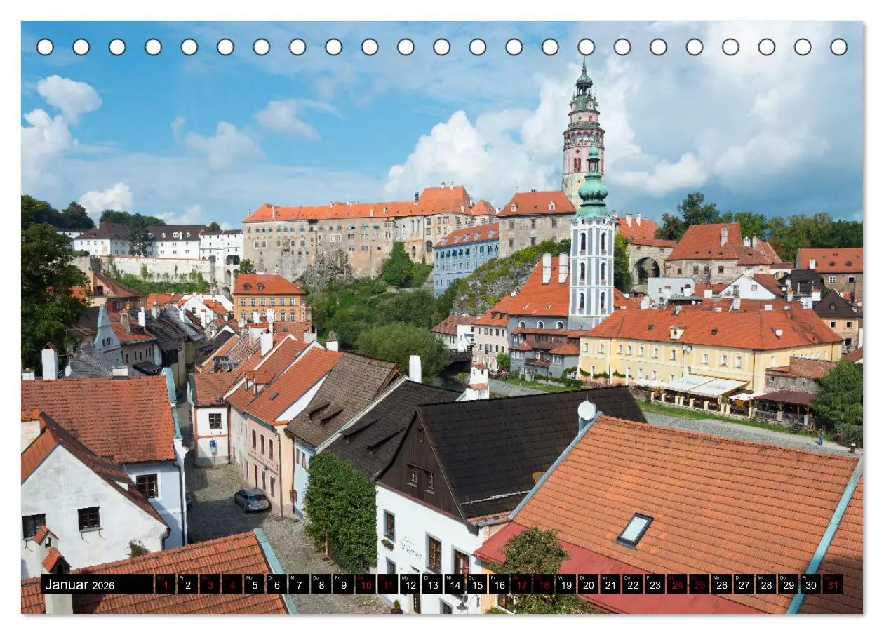 Bild: 9783457605059 | Ceský Krumlov - Böhmisch Krumau (Tischkalender 2026 DIN A5 quer),...