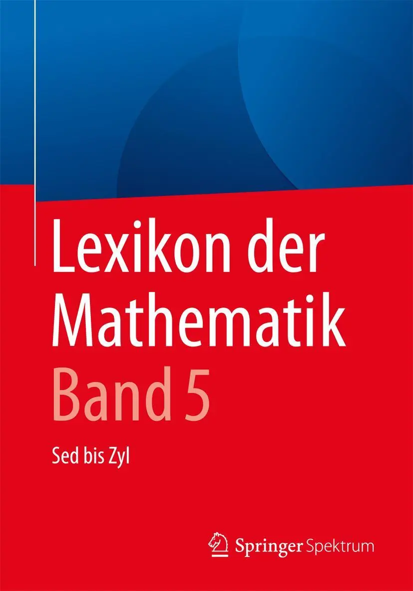 Cover: 9783662535059 | Lexikon der Mathematik: Band 5 | Sed bis Zyl | Guido Walz | Buch | vii