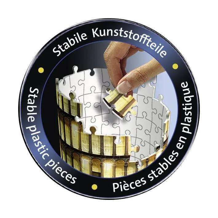 Bild: 4005556125159 | Pisaturm bei Nacht. 3D Puzzle 216 Teile | Spiel | 3D Puzzles | 12515