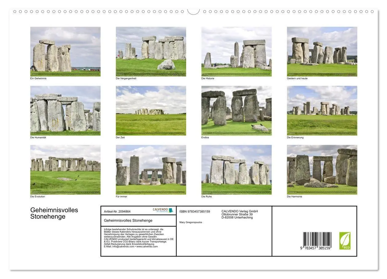 Bild: 9783457385159 | Geheimnisvolles Stonehenge (hochwertiger Premium Wandkalender 2026...