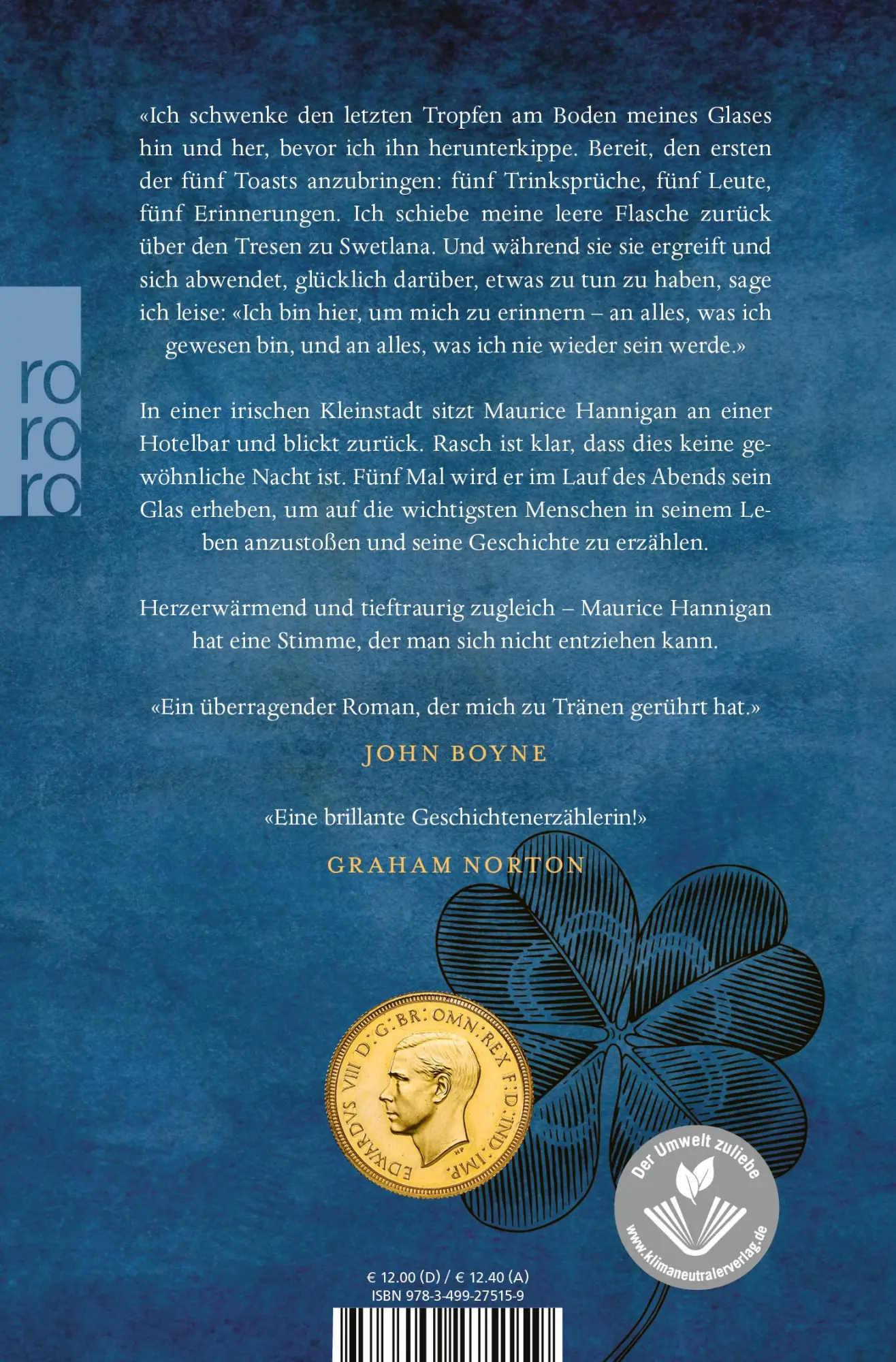 Rückseite: 9783499275159 | Ein Leben und eine Nacht | Anne Griffin | Taschenbuch | 320 S. | 2020