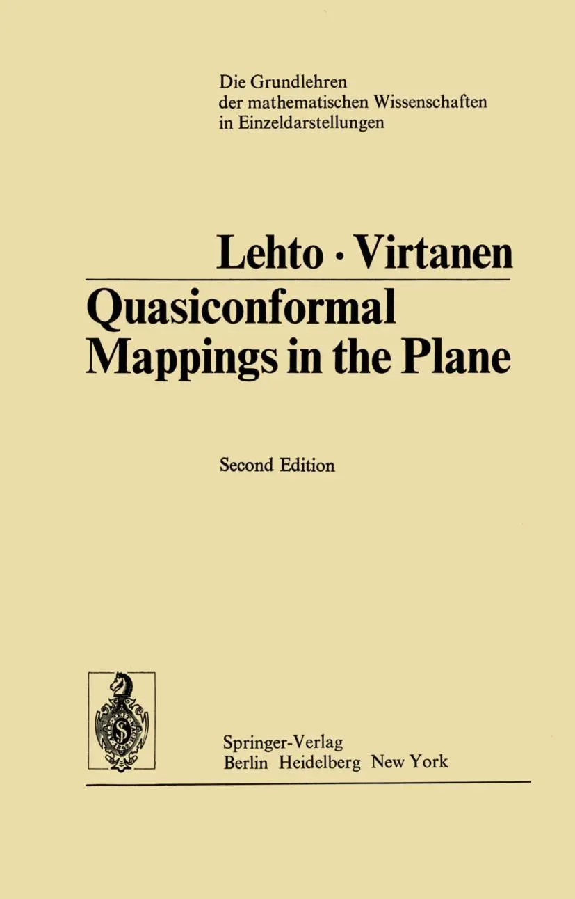 Cover: 9783642655159 | Quasiconformal Mappings in the Plane | Olli Lehto (u. a.) | Buch