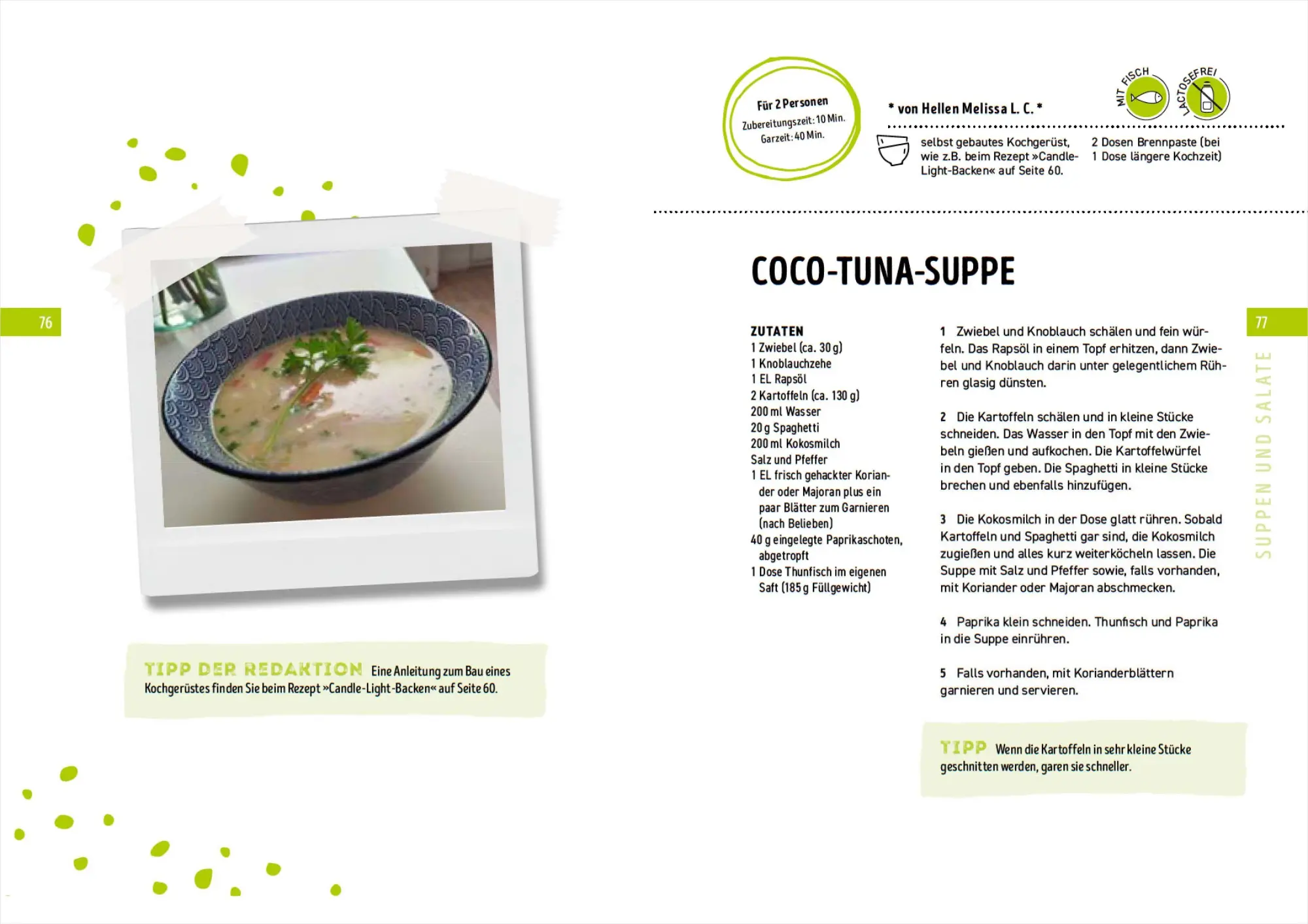 Bild: 9783809445159 | Kochen ohne Strom - Das Notfallkochbuch - Die 50 besten Rezepte für...
