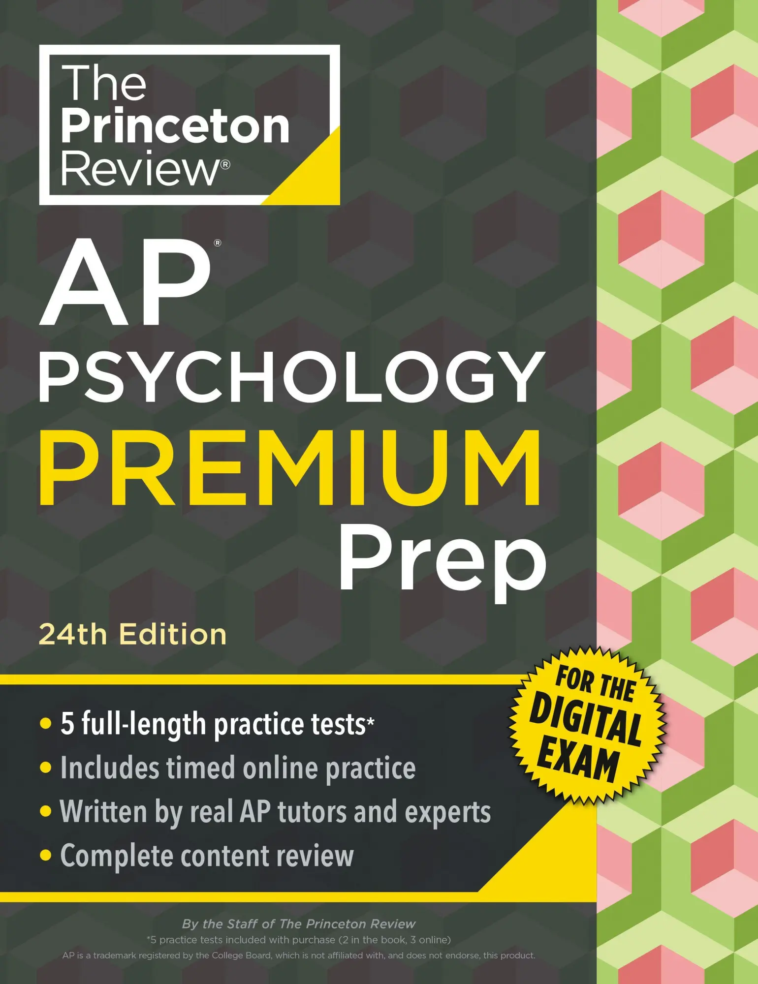 Cover: 9798217125159 | Princeton Review AP Psychology Premium Prep, 24th Edition | Review