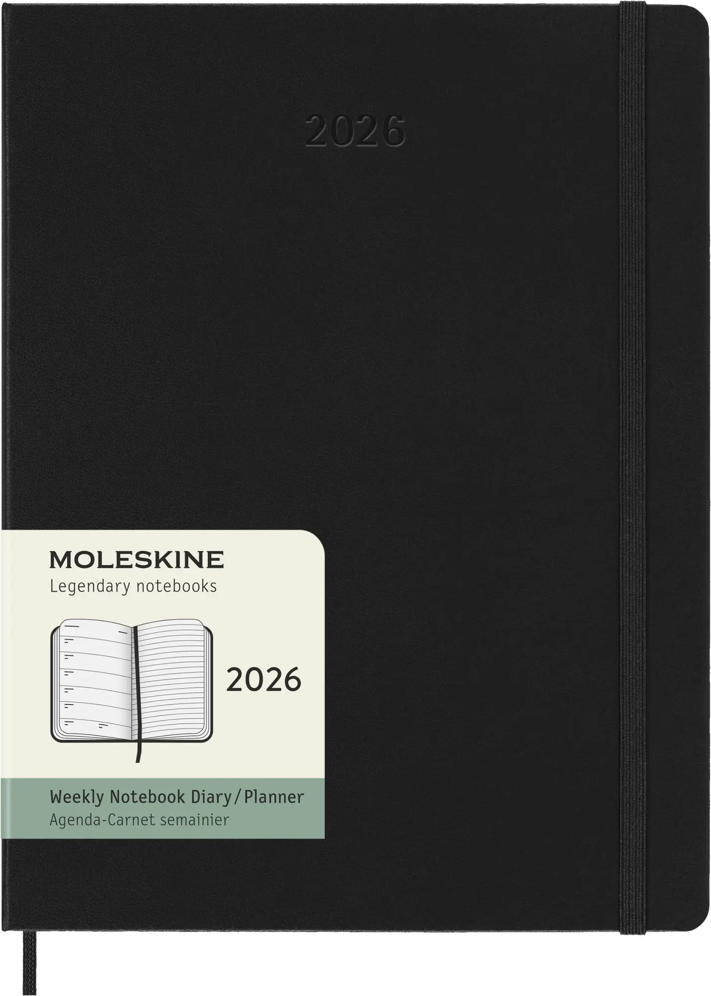 Bild: 8056999275259 | Moleskine 12 Monate Wochen Notizkalender 2026, XL, 1 Wo = 1 Seite,...