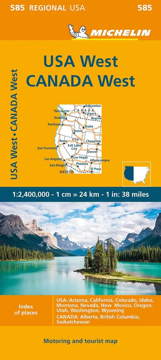 Cover: 9782067175259 | Michelin USA West, Kanada West | Michelin | (Land-)Karte | 1 S. | 2023