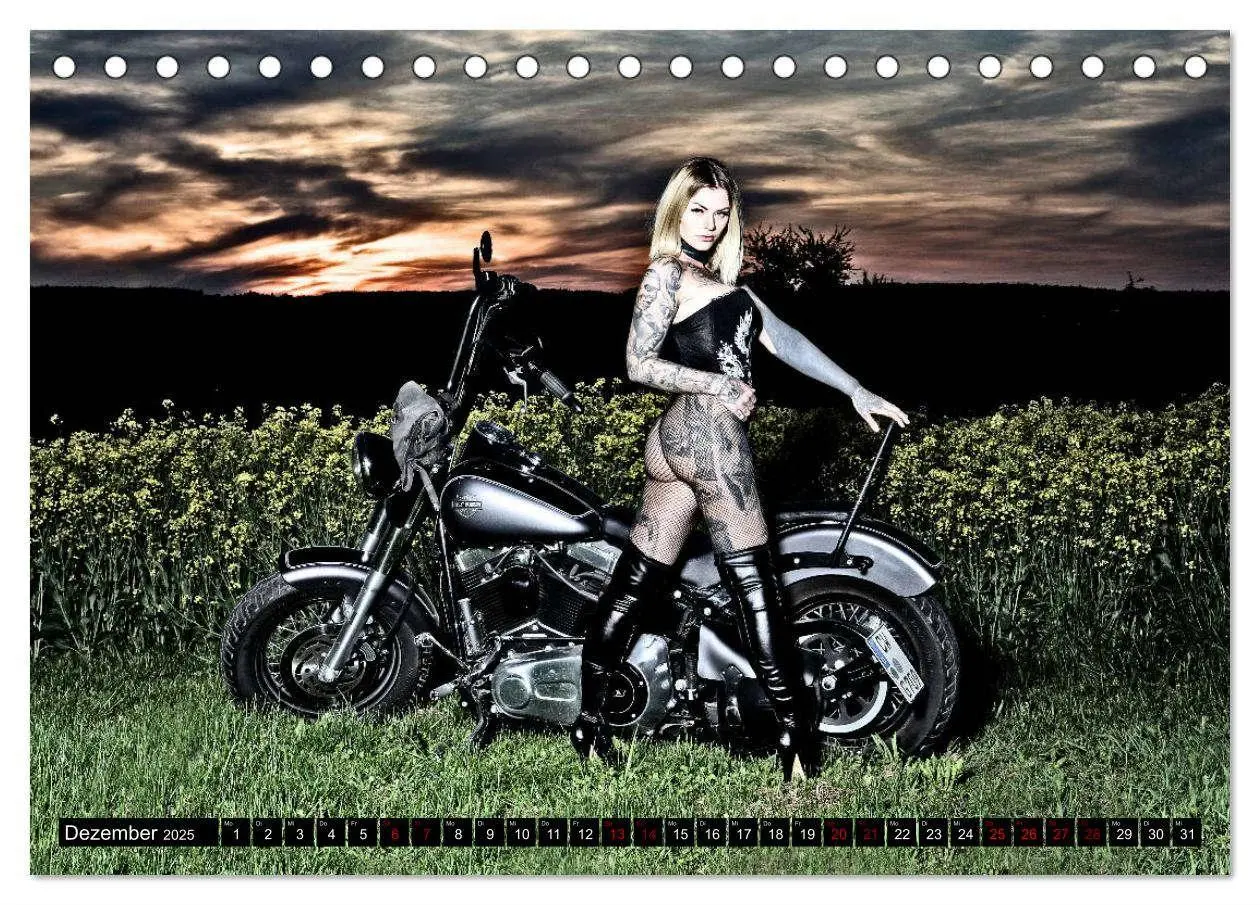 Bild: 9783435115259 | Motorräder und Sexy Girls (Tischkalender 2025 DIN A5 quer),...