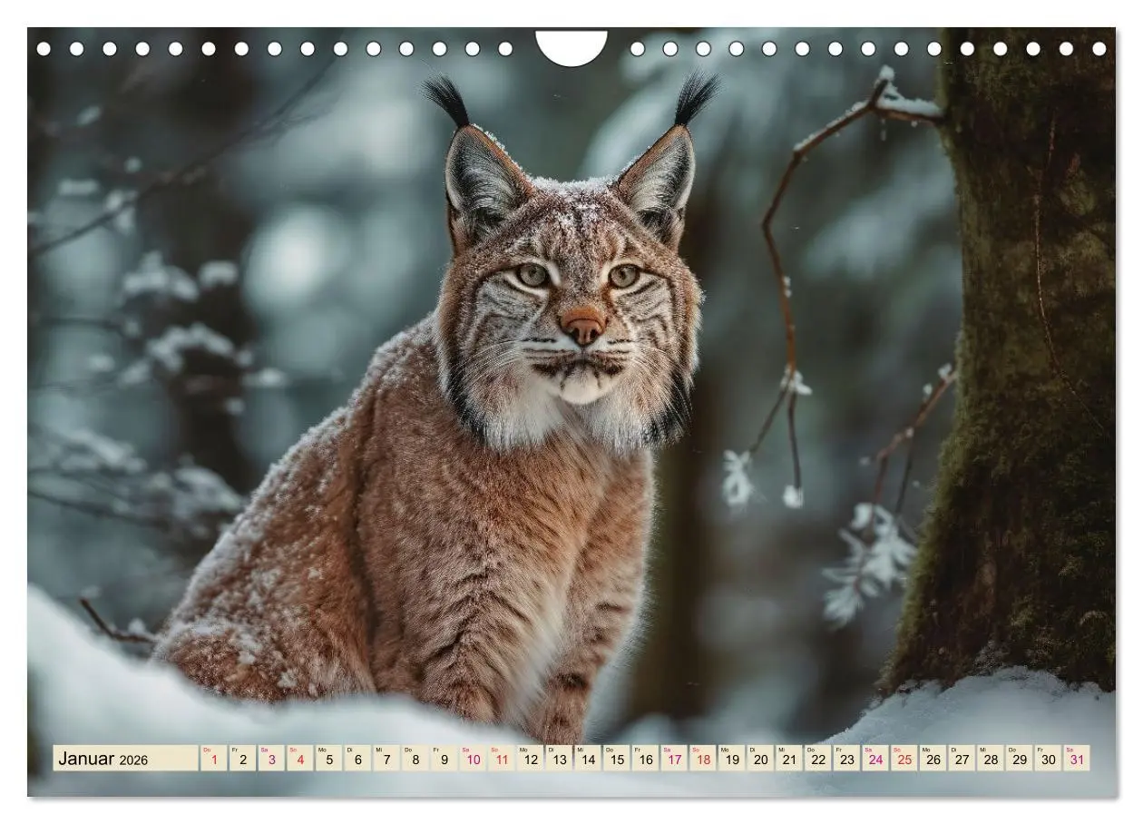 Bild: 9783457375259 | Der Luchs - scheuer Jäger (Wandkalender 2026 DIN A4 quer), CALVENDO...