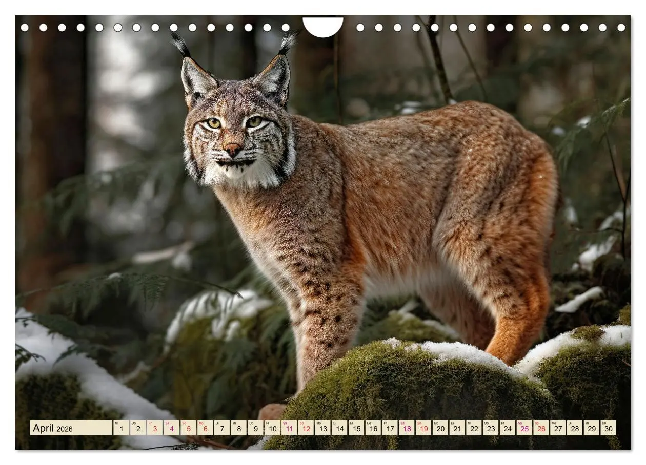 Bild: 9783457375259 | Der Luchs - scheuer Jäger (Wandkalender 2026 DIN A4 quer), CALVENDO...