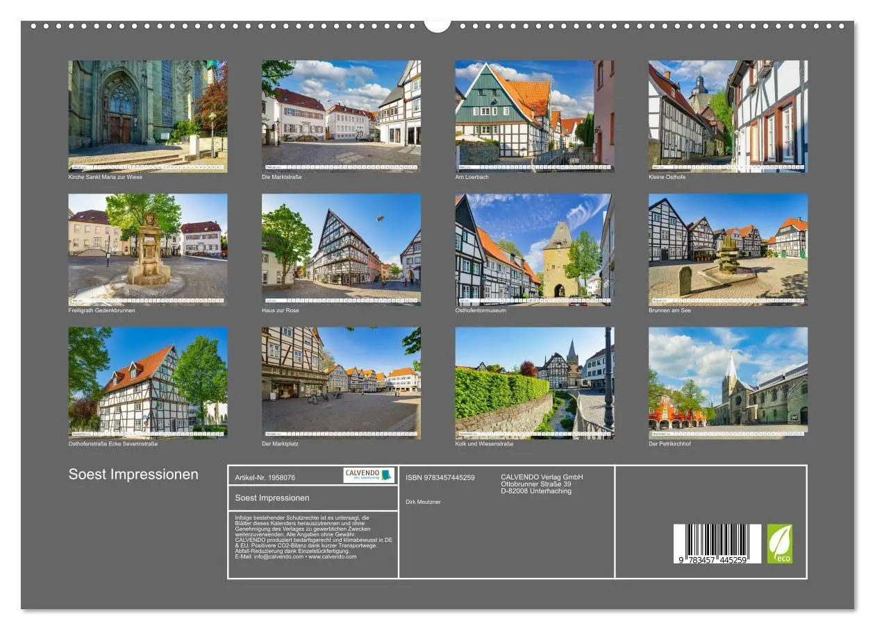 Bild: 9783457445259 | Soest Impressionen (hochwertiger Premium Wandkalender 2026 DIN A2...