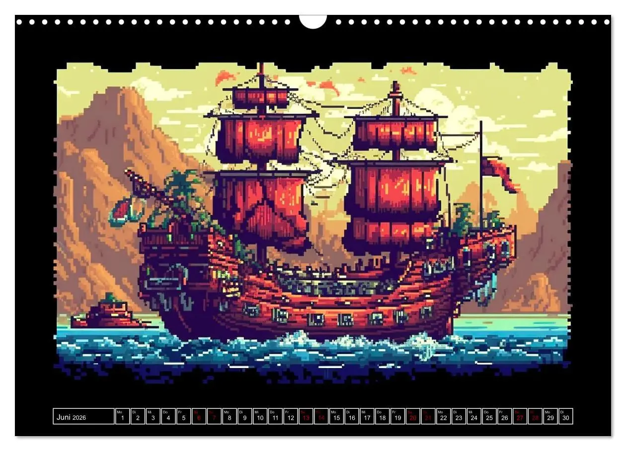 Bild: 9783457515259 | Pixel für Pixel bis Game over (Wandkalender 2026 DIN A3 quer),...