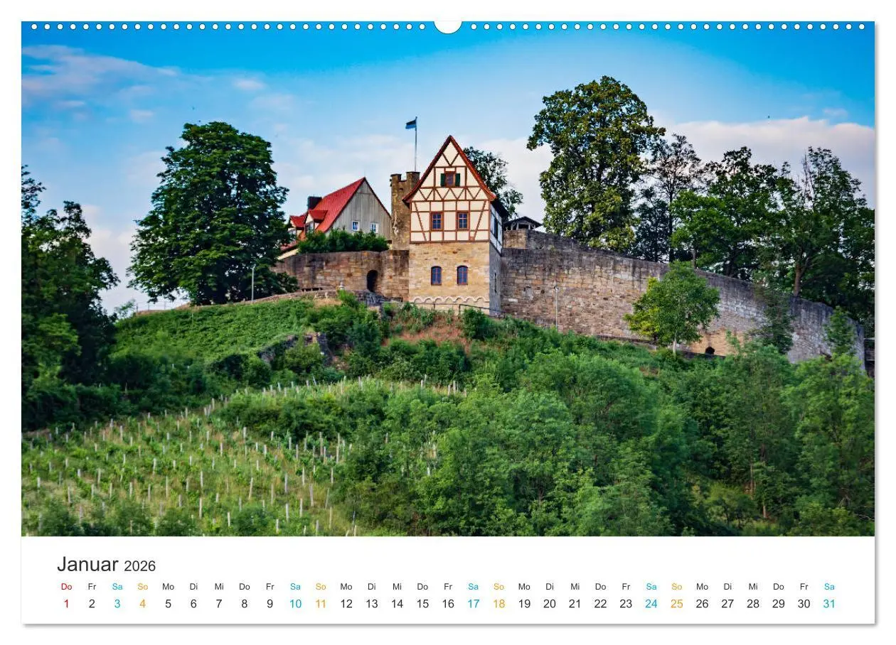 Bild: 9783457685259 | Haßberge - Burgen und Burgruinen (hochwertiger Premium Wandkalender...