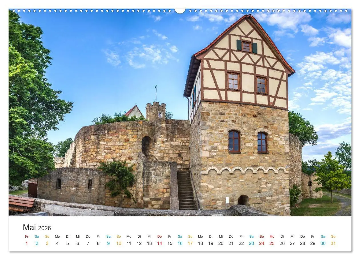 Bild: 9783457685259 | Haßberge - Burgen und Burgruinen (hochwertiger Premium Wandkalender...
