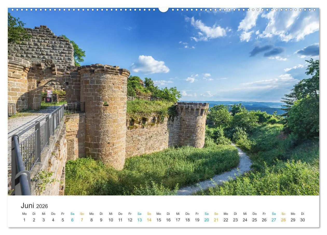 Bild: 9783457685259 | Haßberge - Burgen und Burgruinen (hochwertiger Premium Wandkalender...