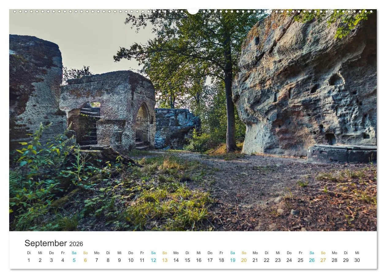 Bild: 9783457685259 | Haßberge - Burgen und Burgruinen (hochwertiger Premium Wandkalender...