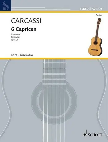 Cover: 9790001095259 | Caprices(6) Opus 26 | Matteo Carcassi | Buch | Schott Music