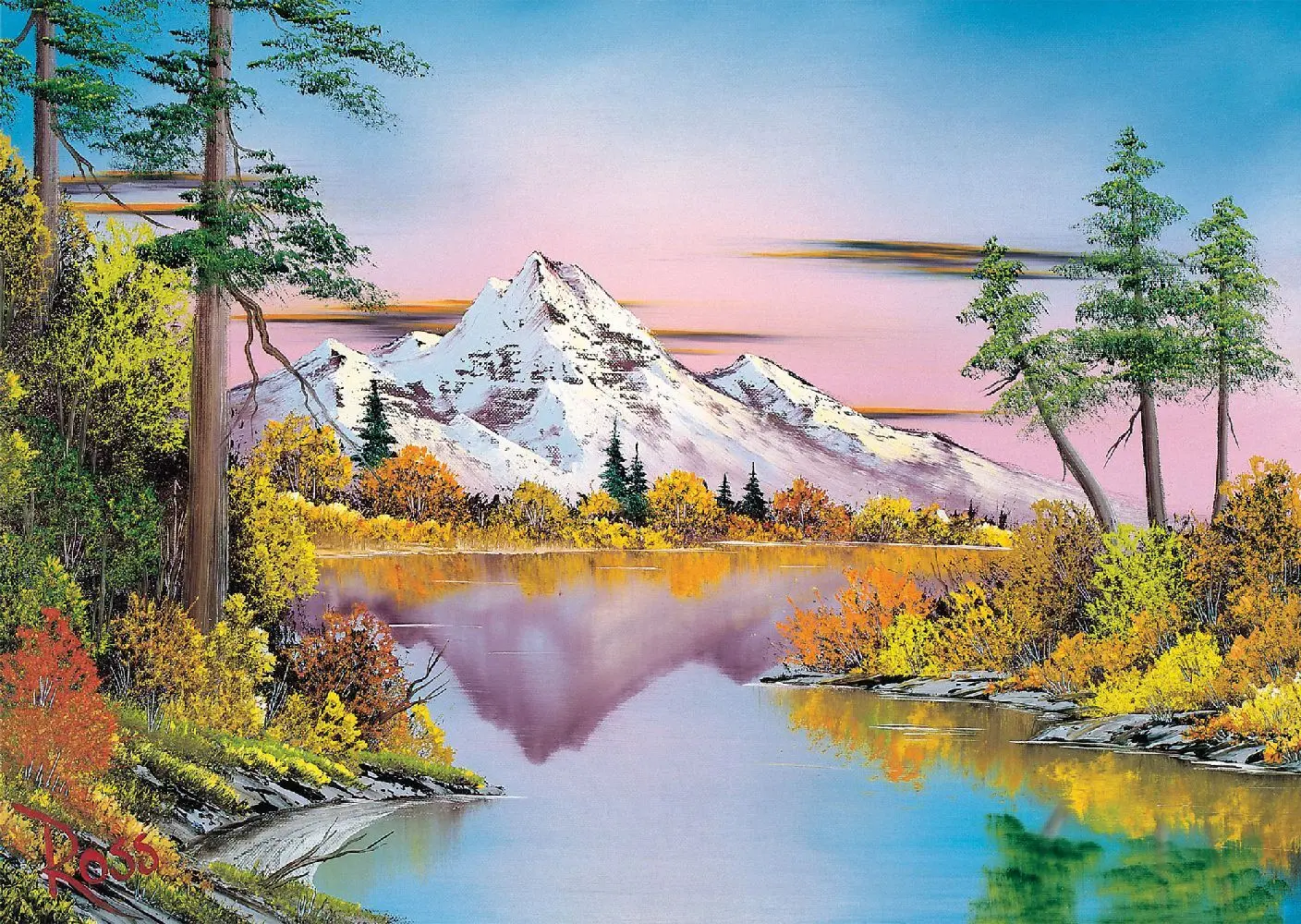 Bild: 4001504575359 | Spiegelungen | Puzzle Bob Ross 1.000 Teile | Spiel | Schachtel | 57535