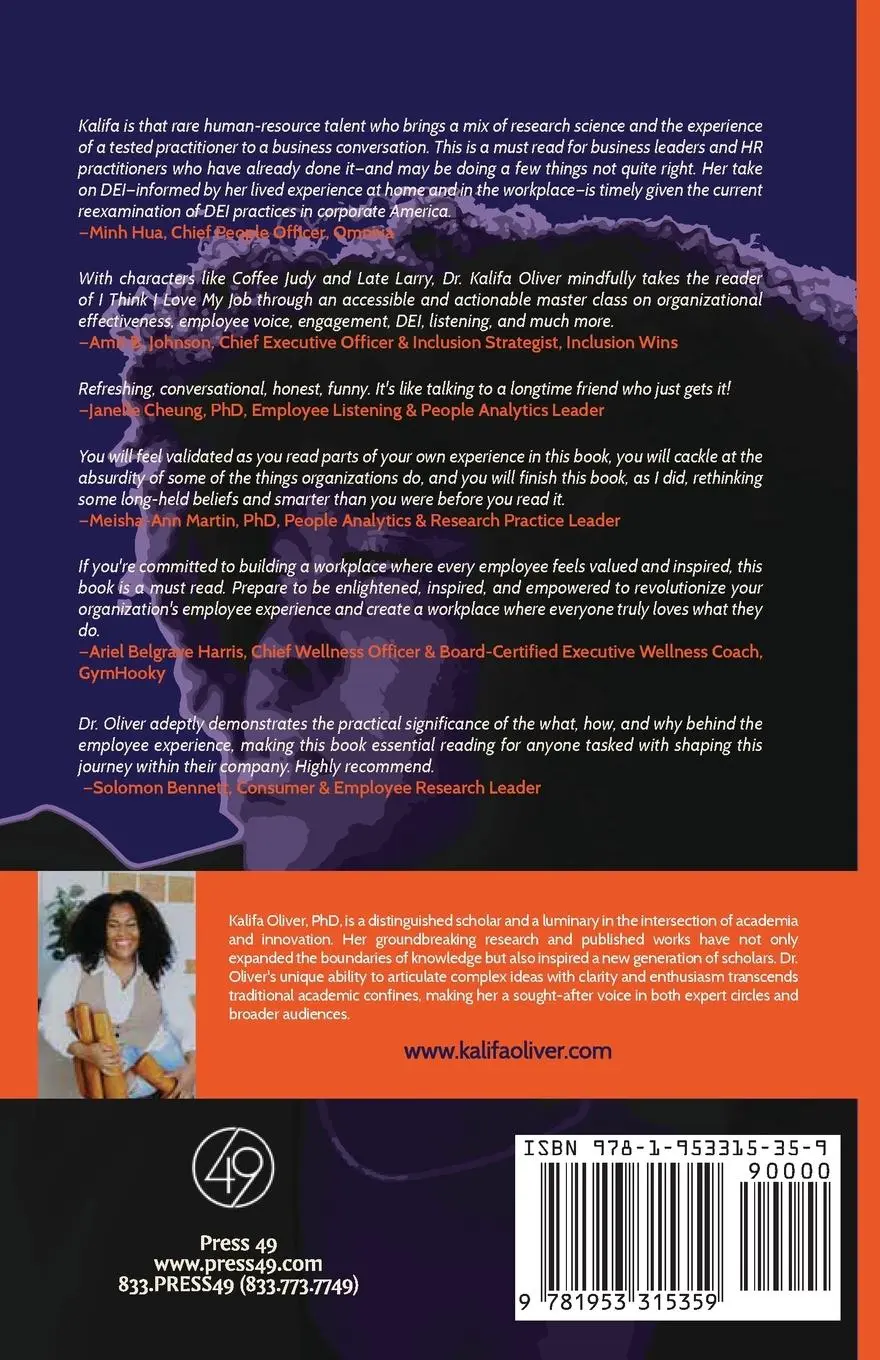 Rückseite: 9781953315359 | I Think I Love My Job | Kalifa Oliver | Taschenbuch | Englisch | 2024