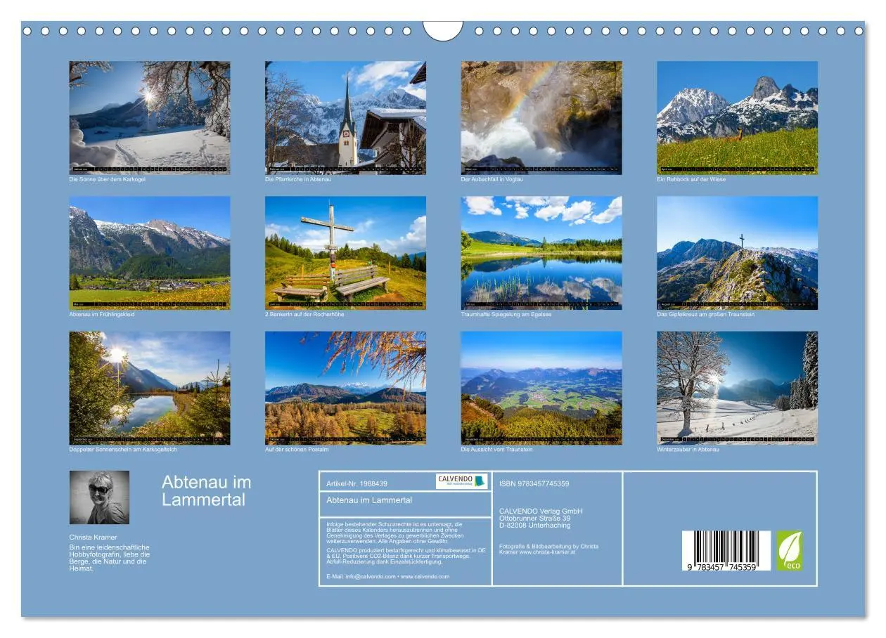 Bild: 9783457745359 | Abtenau im Lammertal (Wandkalender 2026 DIN A3 quer), CALVENDO...