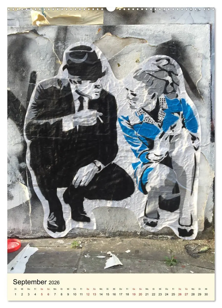 Bild: 9783516385359 | StreetArt London (Wandkalender 2026 DIN A2 hoch), CALVENDO...