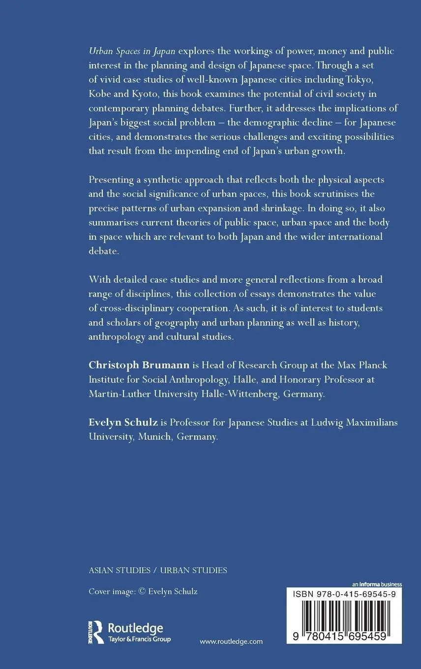 Rückseite: 9780415695459 | Urban Spaces in Japan | Cultural and Social Perspectives | Buch | 2012