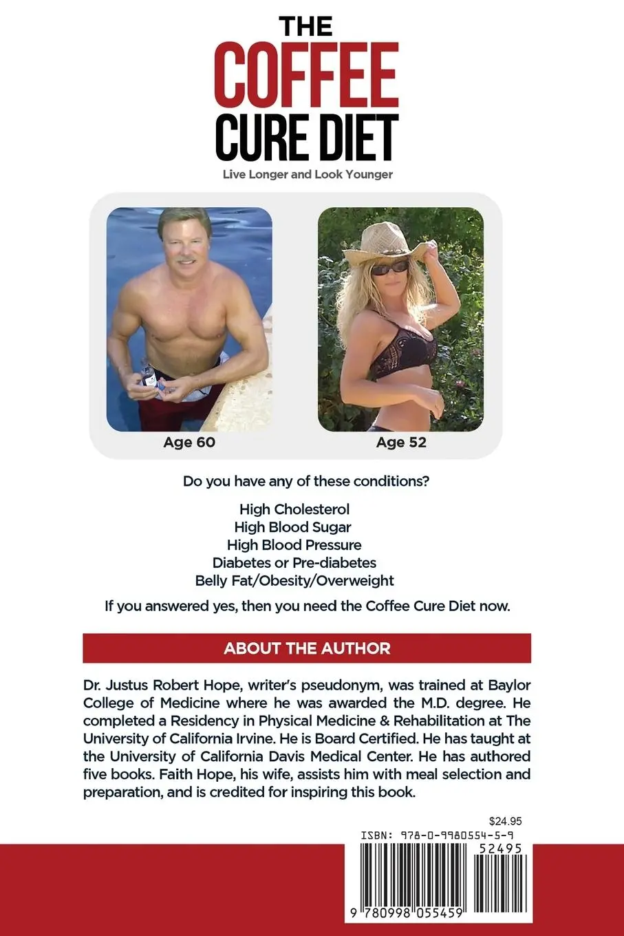 Rückseite: 9780998055459 | The Coffee Cure Diet | Live Longer and Look Younger | Hope (u. a.)