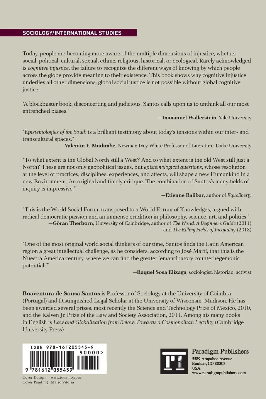 Rückseite: 9781612055459 | Epistemologies of the South | Justice Against Epistemicide | Santos