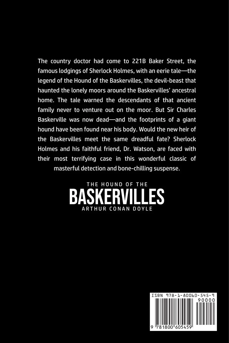 Rückseite: 9781800605459 | The Hound of the Baskervilles | Arthur Conan Doyle | Taschenbuch