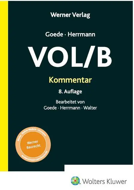 Cover: 9783804155459 | Kommentar zur VOL/B | Matthias Goede (u. a.) | Buch | 440 S. | Deutsch