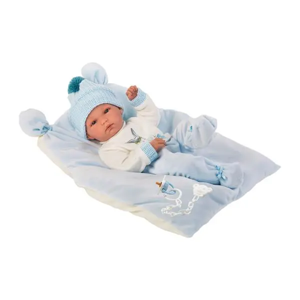 Cover: 8426265635559 | Bimbo hellblau 35cm | Gewicht Puppe 0.820kg | 1063555 | LLORENS