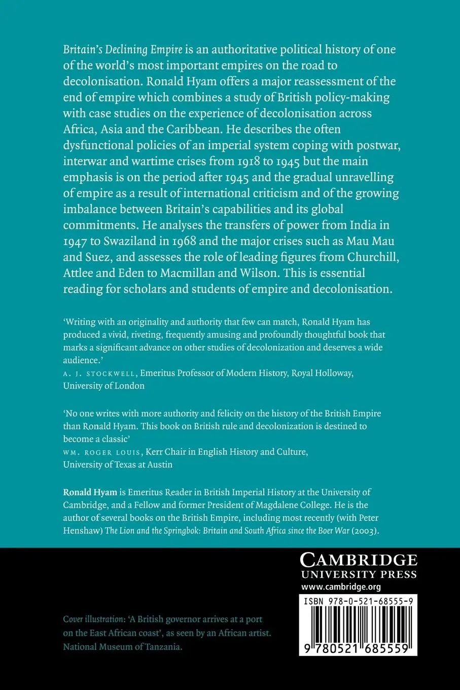 Rückseite: 9780521685559 | Britain's Declining Empire | The Road to Decolonisation, 1918-1968