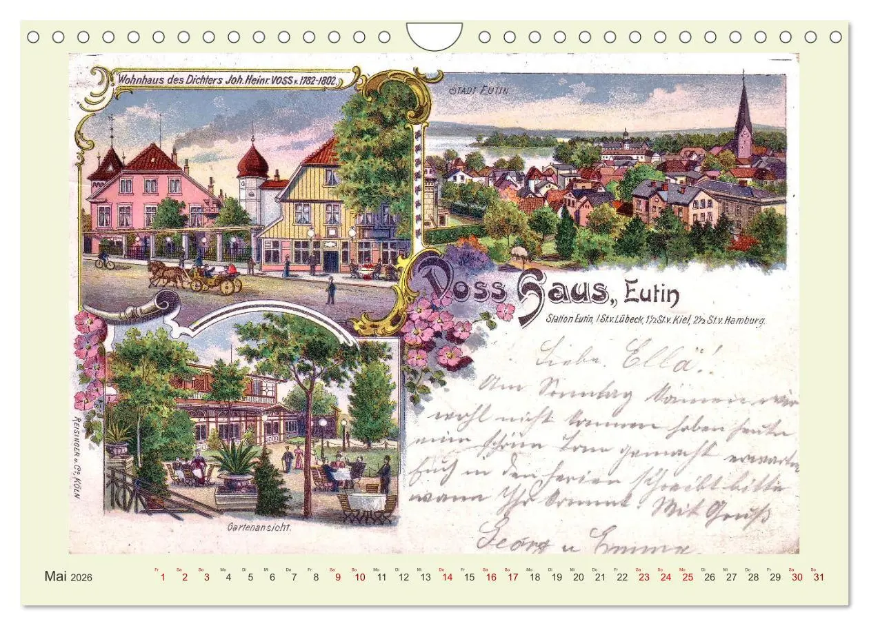 Bild: 9783457275559 | Gruß aus Eutin (Wandkalender 2026 DIN A4 quer), CALVENDO...