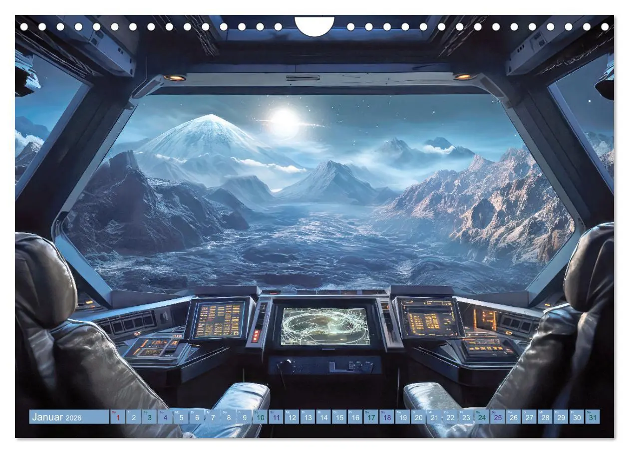 Bild: 9783457345559 | Raumschiff-Abenteuer (Wandkalender 2026 DIN A4 quer), CALVENDO...