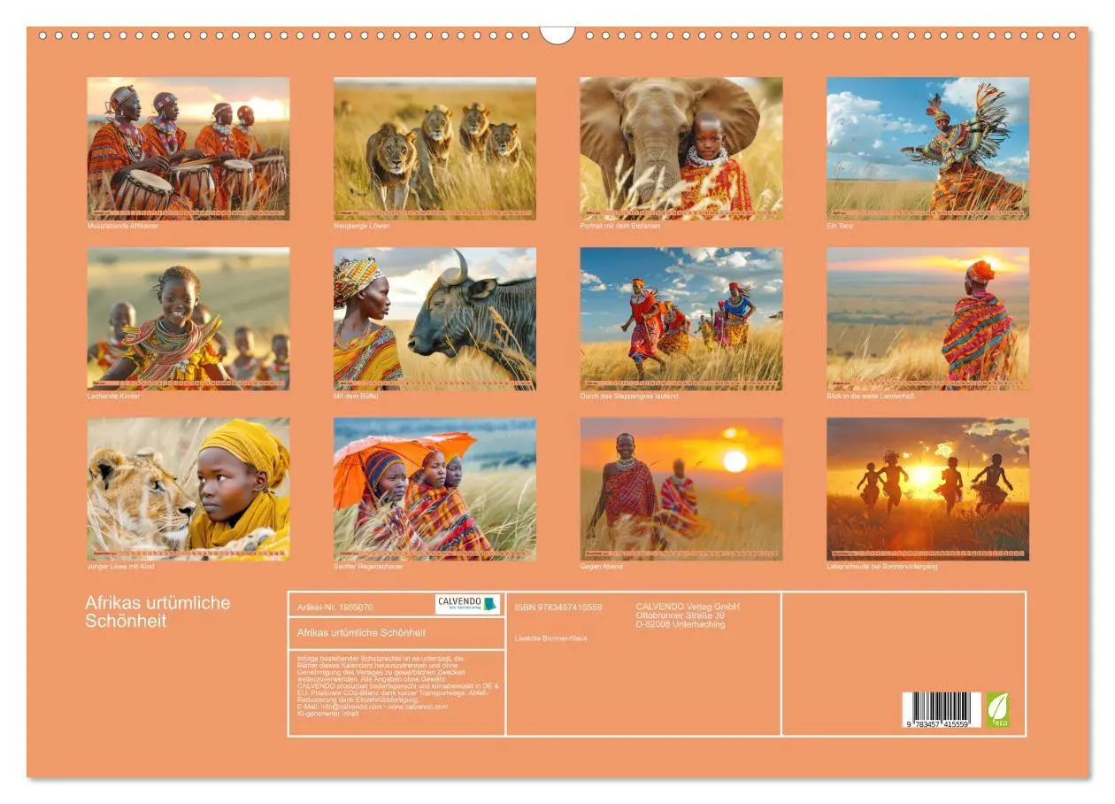 Bild: 9783457415559 | Afrikas urtümliche Schönheit (Wandkalender 2026 DIN A2 quer),...