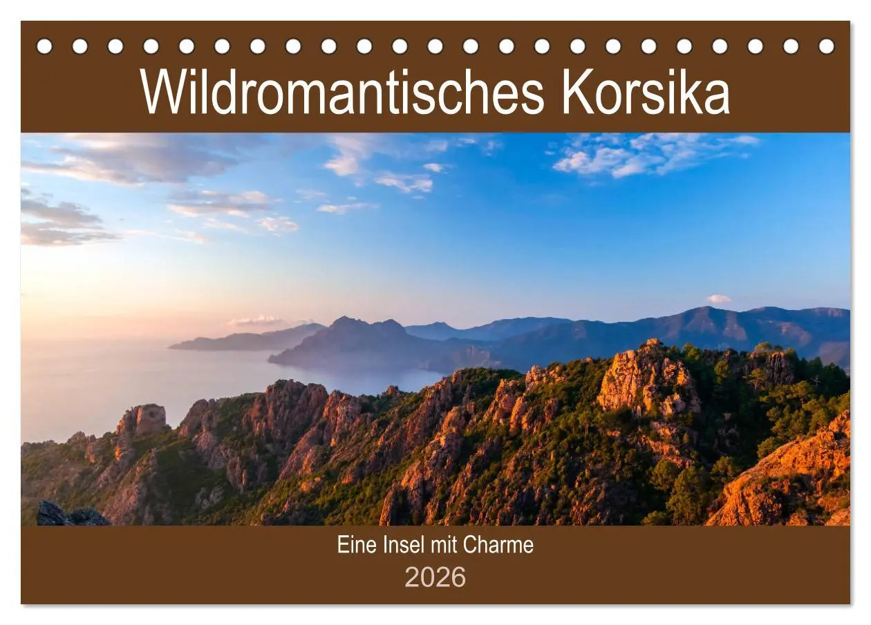 Cover: 9783457725559 | Wildromatisches Korsika (Tischkalender 2026 DIN A5 quer), CALVENDO...