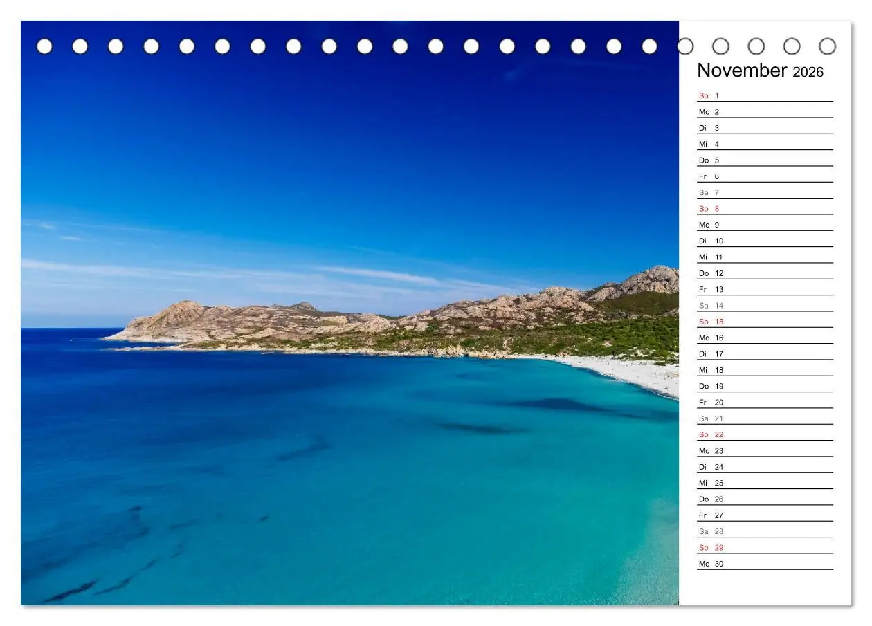Bild: 9783457725559 | Wildromatisches Korsika (Tischkalender 2026 DIN A5 quer), CALVENDO...