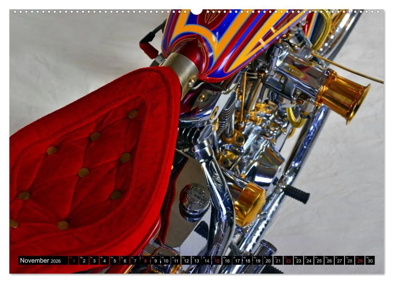Bild: 9783516125559 | Harley Classic Chopper (Wandkalender 2026 DIN A2 quer), CALVENDO...