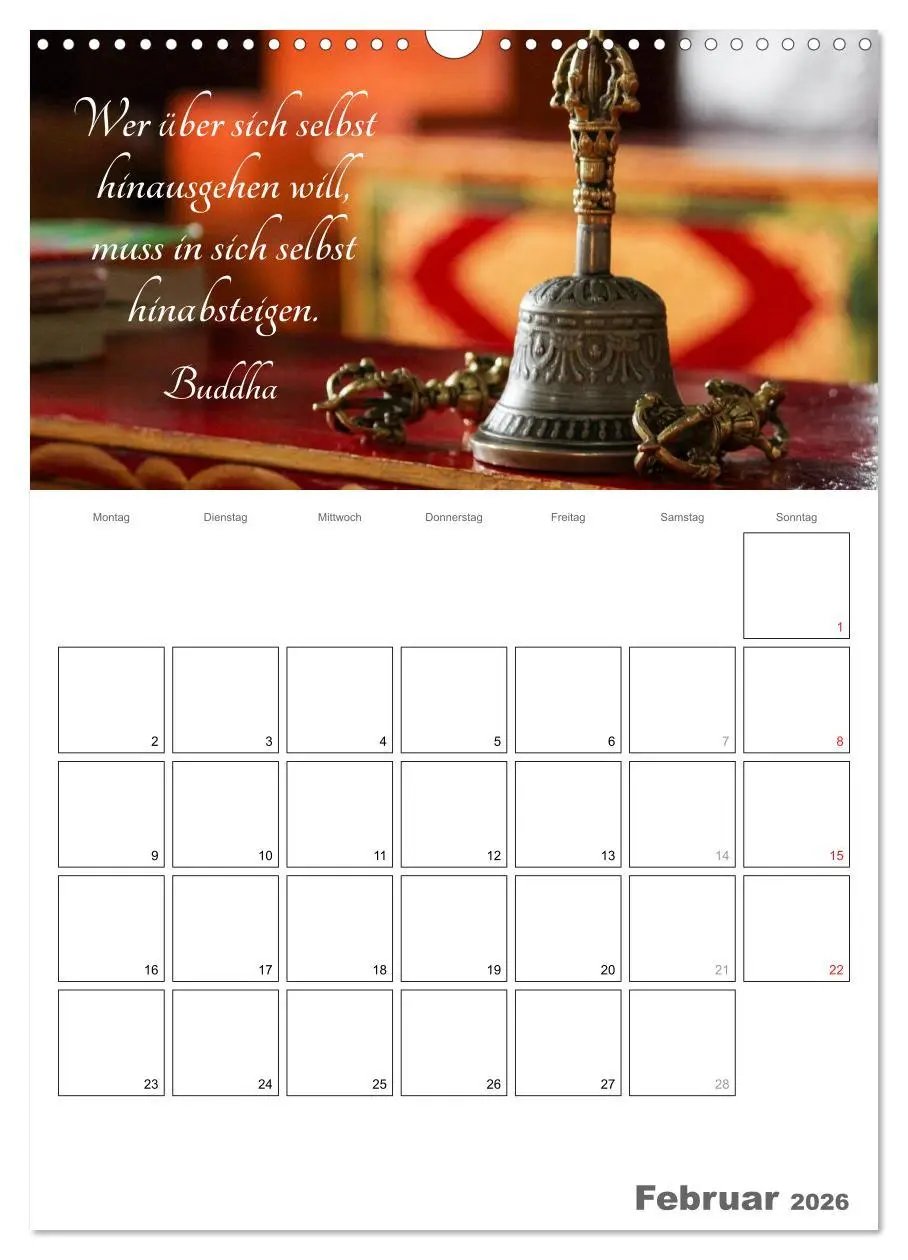 Bild: 9783516435559 | Harmonie und Freude Buddhistische Weisheiten 2026 (Wandkalender...