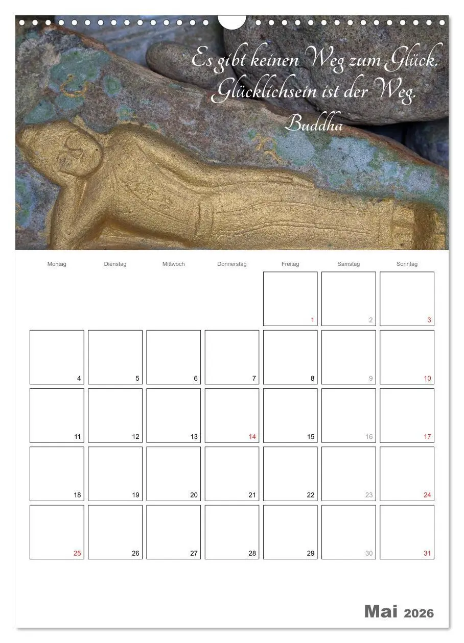Bild: 9783516435559 | Harmonie und Freude Buddhistische Weisheiten 2026 (Wandkalender...