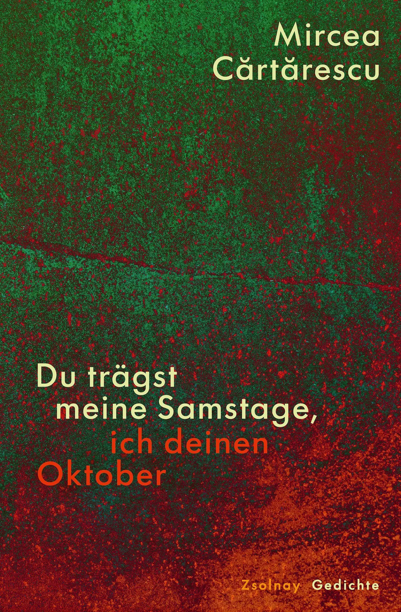 Cover: 9783552075559 | Du trägst meine Samstage, ich deinen Oktober | Gedichte | Cartarescu