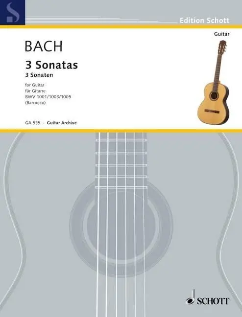 Cover: 9783795795559 | 3 SONATEN NACH BWV 1001 1003 1005 FUER VL SOLO | Johann Sebastian Bach