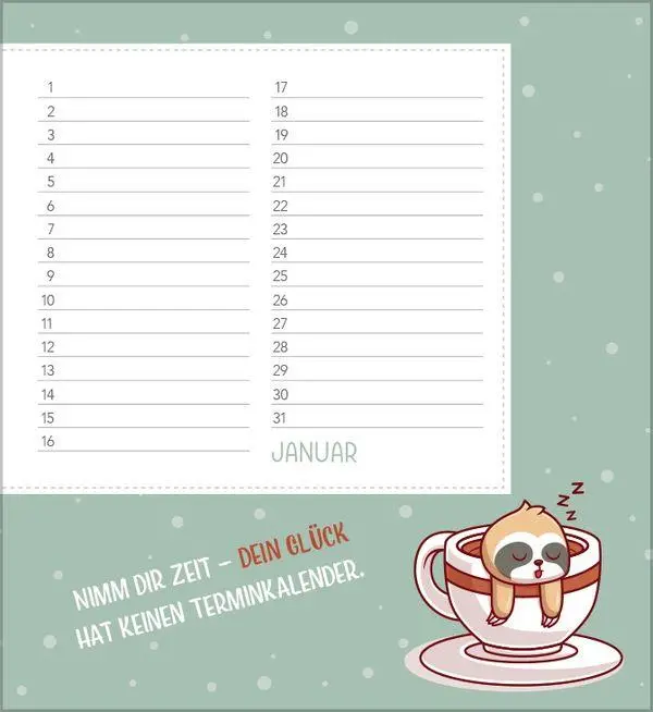 Bild: 9783819305559 | Geburtstagskalender Happy Mind | Immerwährender Planer | Verlag Korsch