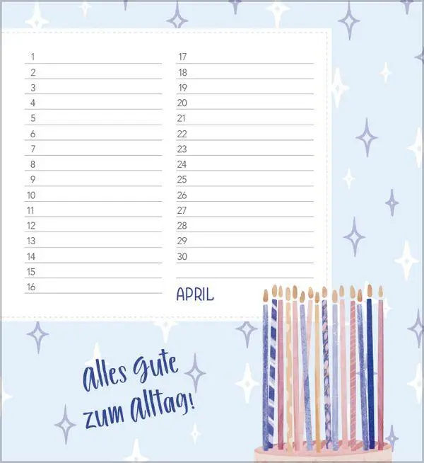 Bild: 9783819305559 | Geburtstagskalender Happy Mind | Immerwährender Planer | Verlag Korsch