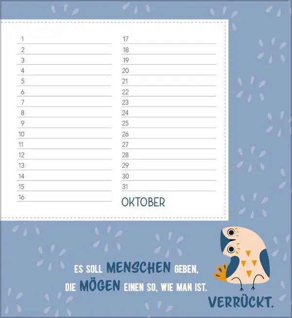 Bild: 9783819305559 | Geburtstagskalender Happy Mind | Immerwährender Planer | Verlag Korsch