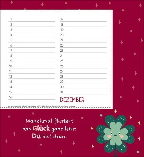 Bild: 9783819305559 | Geburtstagskalender Happy Mind | Immerwährender Planer | Verlag Korsch
